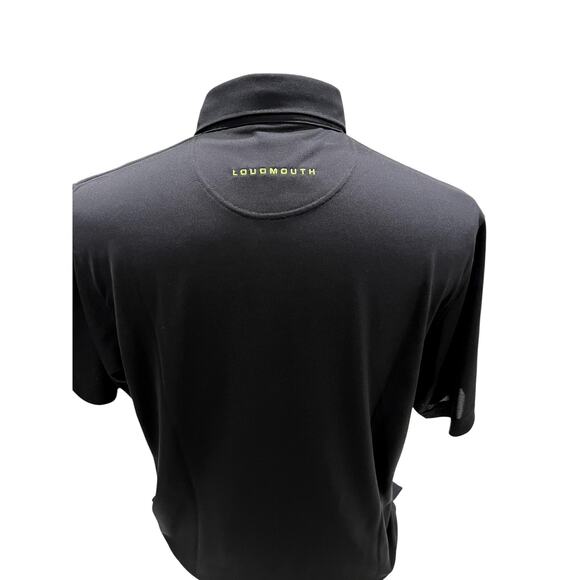 Brand New Men's  Loud Mouth Apparel Black Golf Shirt Size Large - Picture 2 of 7